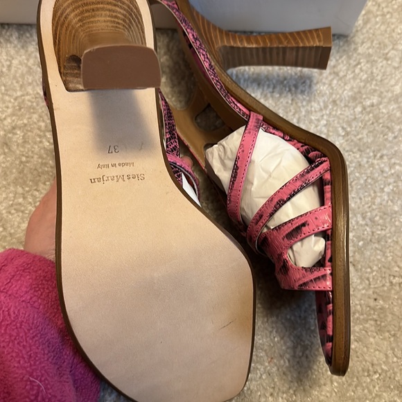 Sies Marjan Maya embossed lizard heel PINK - Picture 5 of 7